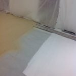 concrete overlay - broadcasting sand aggregate