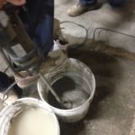 Mixing the Concrete Resurfacer