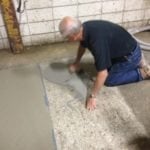 Troweling Out the Concrete Resurfacer