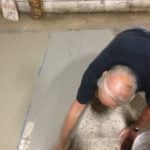 Spreading the Concrete Resurfacer