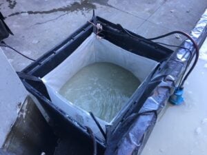 Power Trowel Polishing Job - Slurry Management