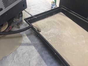 Power Trowel Polishing Job - Slurry Management
