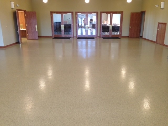 Putting Down Flake Floors in More Than Just Residential Garages