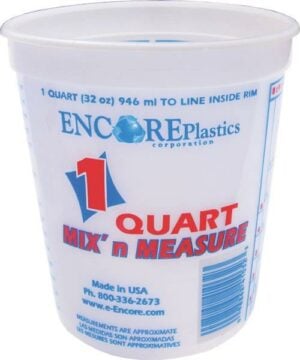 1 QT Mix-N-Measure Disposable Plastic Paint Container