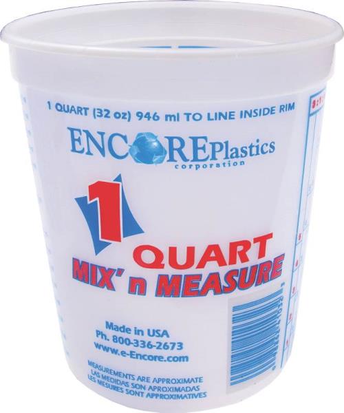 1 QT Mix-N-Measure Disposable Plastic Paint Container