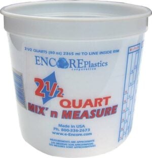 2.5 QT Mix-N-Measure Disposable Plastic Paint Container