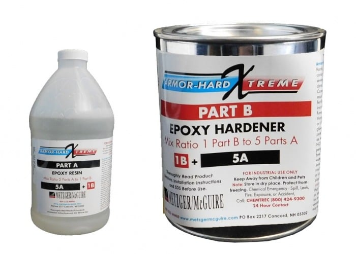 Metzger/McGuire Armor-Hard Extreme Epoxy Liquid 1 Gallon Unit