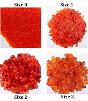 ASG Chunky Orange Terrazzo Glass