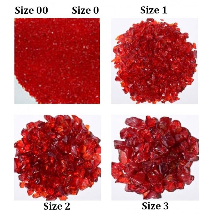 ASG Chunky Red Terrazzo Glass