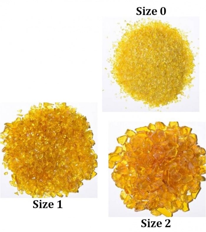 ASG Flat Yellow Terrazzo Glass