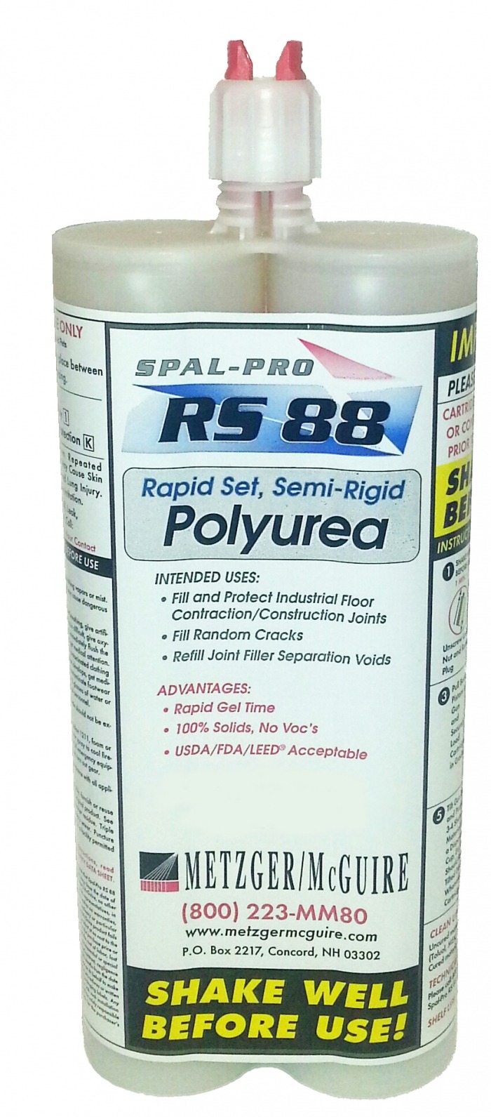 Spal-Pro RS88 Joint Filler POLYUREA STANDARD GRAY Metzger/ McGuire 