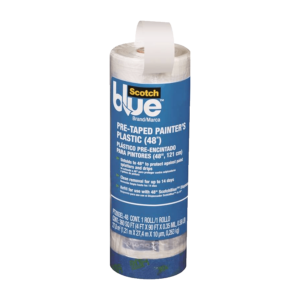 3M ScotchBlue Pre-Taped Painter's Plastic (48") Scotch Pre-Taped Painter's Plastic