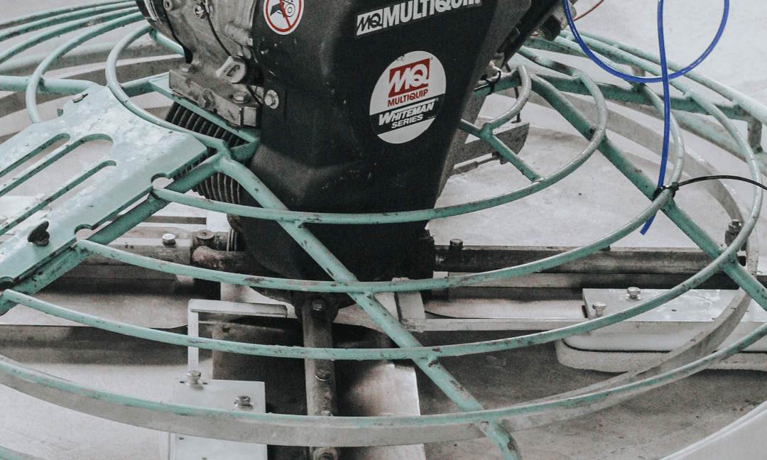 polishing with a power trowel