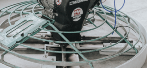 polishing with a power trowel