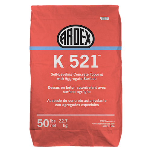 ARDEX K 521 Self-Leveling Concrete Topping with Aggregate Surface