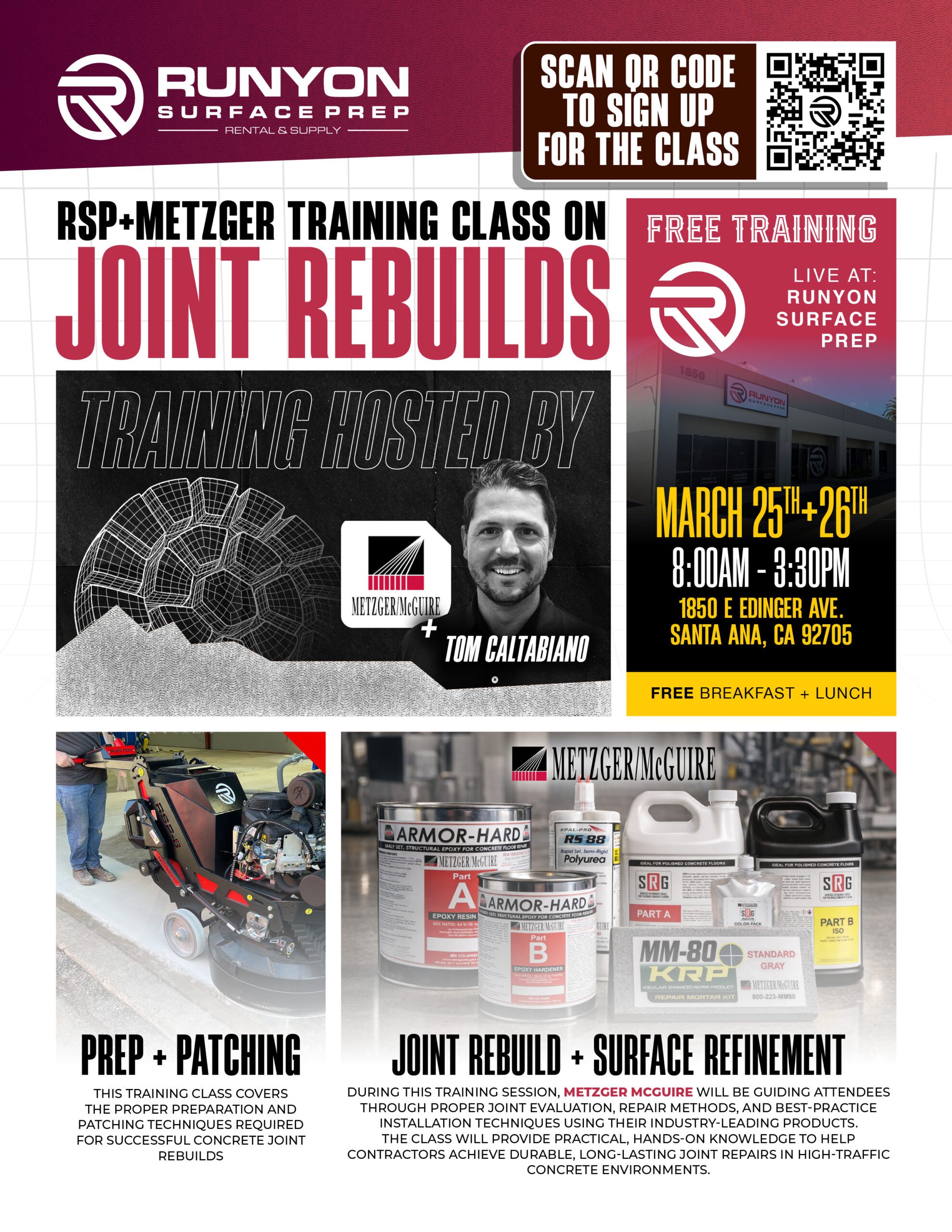 Runyon West Polishing and Joint Rebuild Class